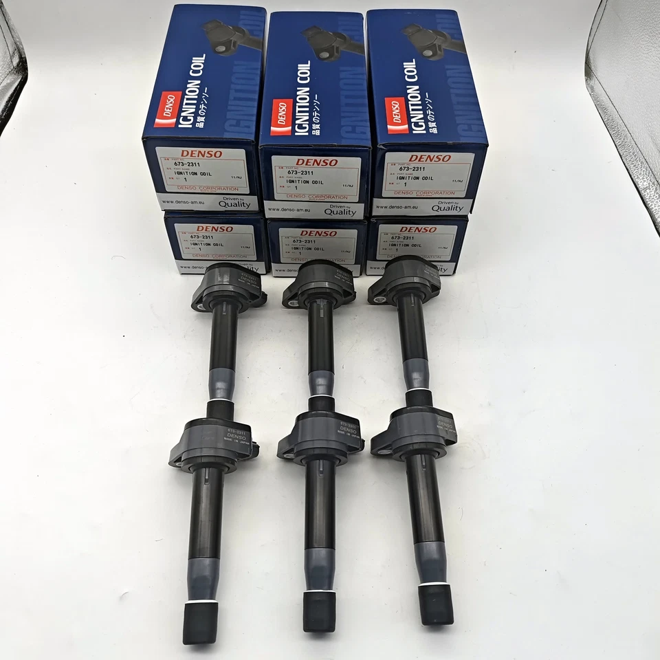 New 6Pcs Denso Ignition Coils 673-2311 For Honda Accord Odyssey 2008-2017 - Image 2 of 4