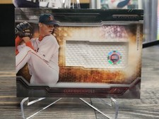 2015 Topps Strata Baseball Clearly Authentic Relics #CBZ Clay Buchholz Jersey 
