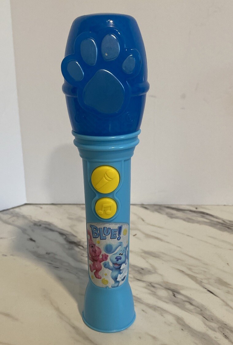 Blue's Clues Sing-Along Microphone w/ Music & Lights Nickelodeon eKids Karaoke
