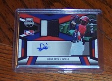 Diego Ortiz 2023 Elite Extra Edition Jersey Autograph  187/199 Relic Auto DMS-DO