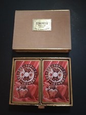 Vintage Congress Playing Cards Cel-U-Tone Finish w/ Box.