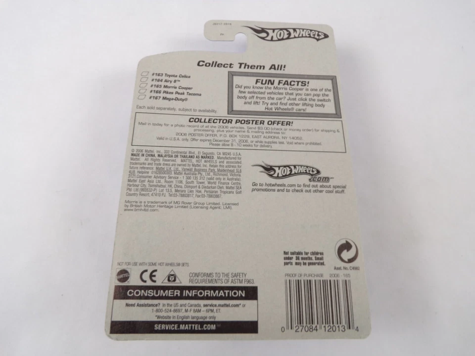 Furgoneta/coche deportivo/Hot Wheels Morris Cooper #165 J8017 #H10 Foto 2 de 4