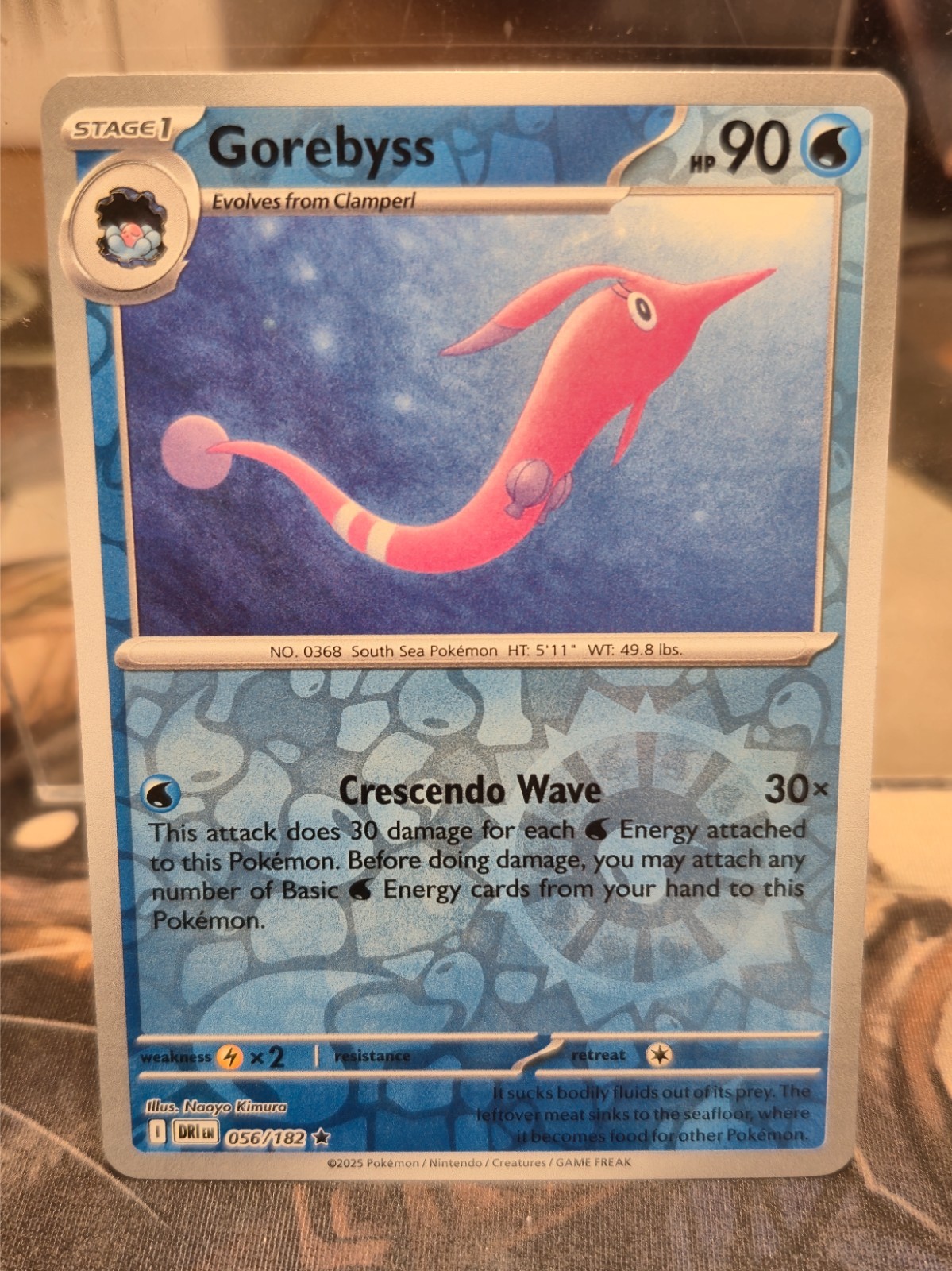 Pokemon TCG Gorebyss NM Reverse Holo 056/182 Destined Rivals Scarlet Violet Card