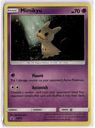 Mimikyu - SM29 Holo Promo Sun & Moon Promo Pokemon Near Mint