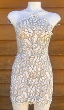 Lulus White Lace Floral Embroidered Mini Dress With Adjustable Spaghetti Straps
