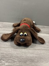 2019 Hasbro Plush Pound Puppies Puppy Dog Large 18" Brown With Red Collar Toy