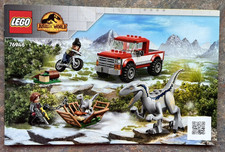 Lego 76946 Jurassic World Instructions Manual...