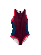 Boden Boden Purple Piped Sporty Swimsuit  Women’s Size 16 - 18 NWT