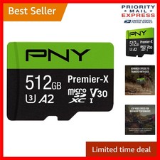 Durable 512GB Premier-X microSDXC Card - Waterproof, Shock Proof, Magnetic Proof