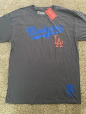 Los Angeles Dodgers Mitchell & Ness Cooperstown T Shirt Size Large Grey Ohtani