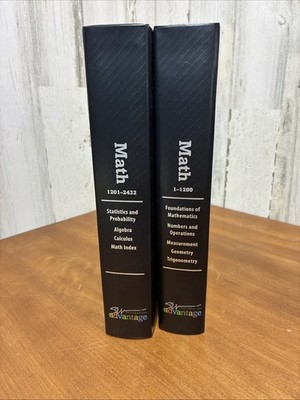 SW Southwestern Advantage Math 1 & 2 Books I and II Textbooks 1-1200 & 1201-2432