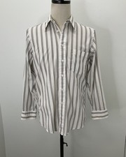 Christian Dior White Multi Striped Pocket Long Sleeve Button-Up 15