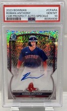 2023 Bowman Chrome Prospect Auto Roman Anthony #CPA-RA Speckle Refractor /299
