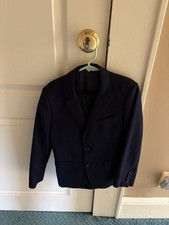 Boys Navy Blue 3 Piece Suit Size 8 Pre Owned