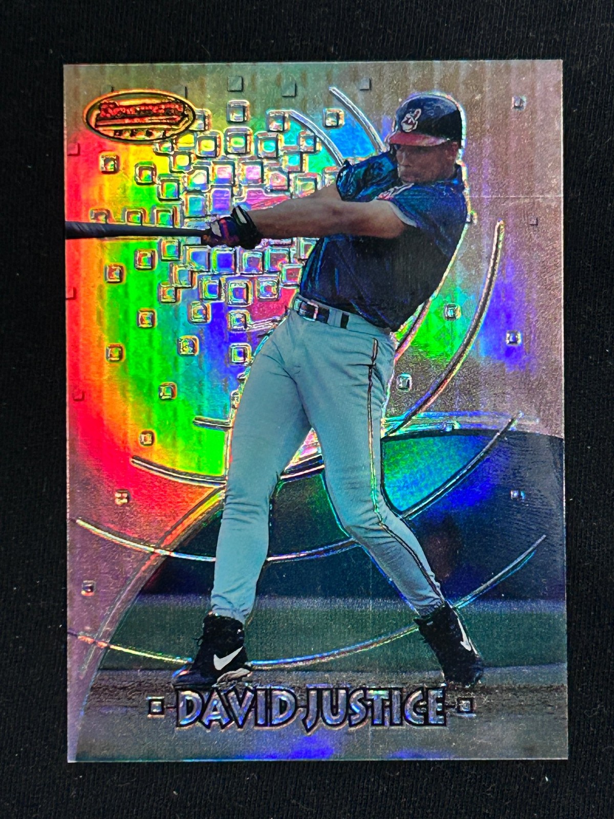 1997 Bowmans Best David Justice #79 Refractor Cleveland Guardians