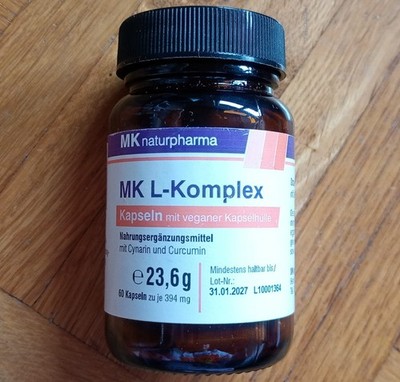 MK naturpharma L-Komplex 60 Kapseln Leber Mariendistel Artischocke Curcumin