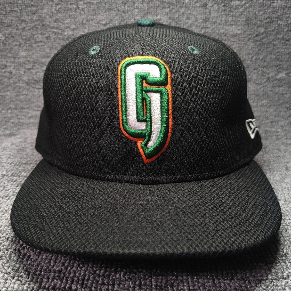 New Era Greensboro Grasshoppers 59FIFTY Fitted Hat Black 7 3 8