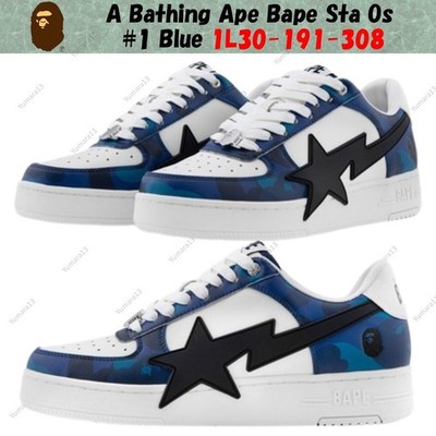 A Bathing Ape Bape Sta Os #1 Blau 1L30-191-308 Herren Gr.
