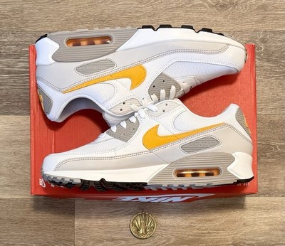 Nike Air Max 90 'White Laser Orange  DM0029-119 Men's Size 10