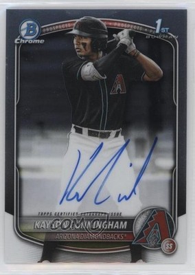 2025 Bowman Draft Chrome Prospect Kayson Cunningham #CPA-KC Auto 14ns