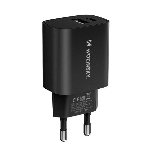 SchnellladegeräT In Schwarz Pd, QC 3.0 USB-A USB-C 20W WandladegeräT-image