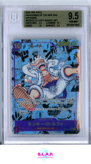 MONKEY D. LUFFY ART ONE PIECE AWKENING OF THE NEW ERA JPN OP05119 2023 BGS 9.5
