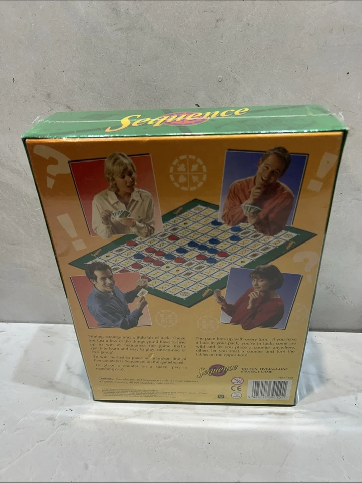 Sequence Board Game By Parker - Vintage 1997 - Family Party Fun- New & Sealed - Image 4 of 4