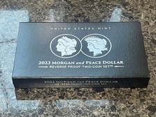 2023 S Morgan and Peace Dollar Reverse Proof Set- 23XS (OGP/COA)