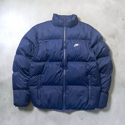 Nike Herren Steppjacke Primaloft Blau Gr. XS Stehkragen RV Logo
