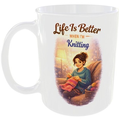 Better Knitting Lover Knit Girl Geschenk Tasse Garn Hobby Geburtstagsgeschenk Tasse für Sie