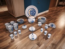 S.Stefano C Geschirrset Wunderschönes Design  Sizilien Vintage Sammeln Kunst