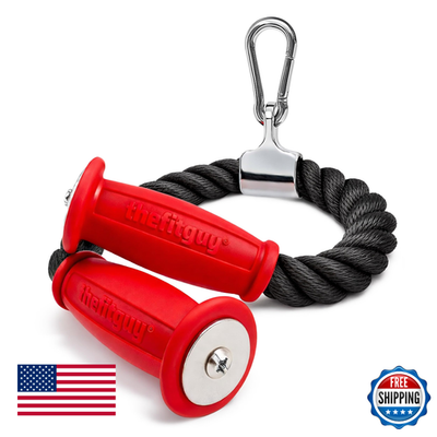 #ad #ad THEFITGUY Ergonomic Tricep Rope 30” Non Slip Cable Attachment Wrist Pressure $72.03