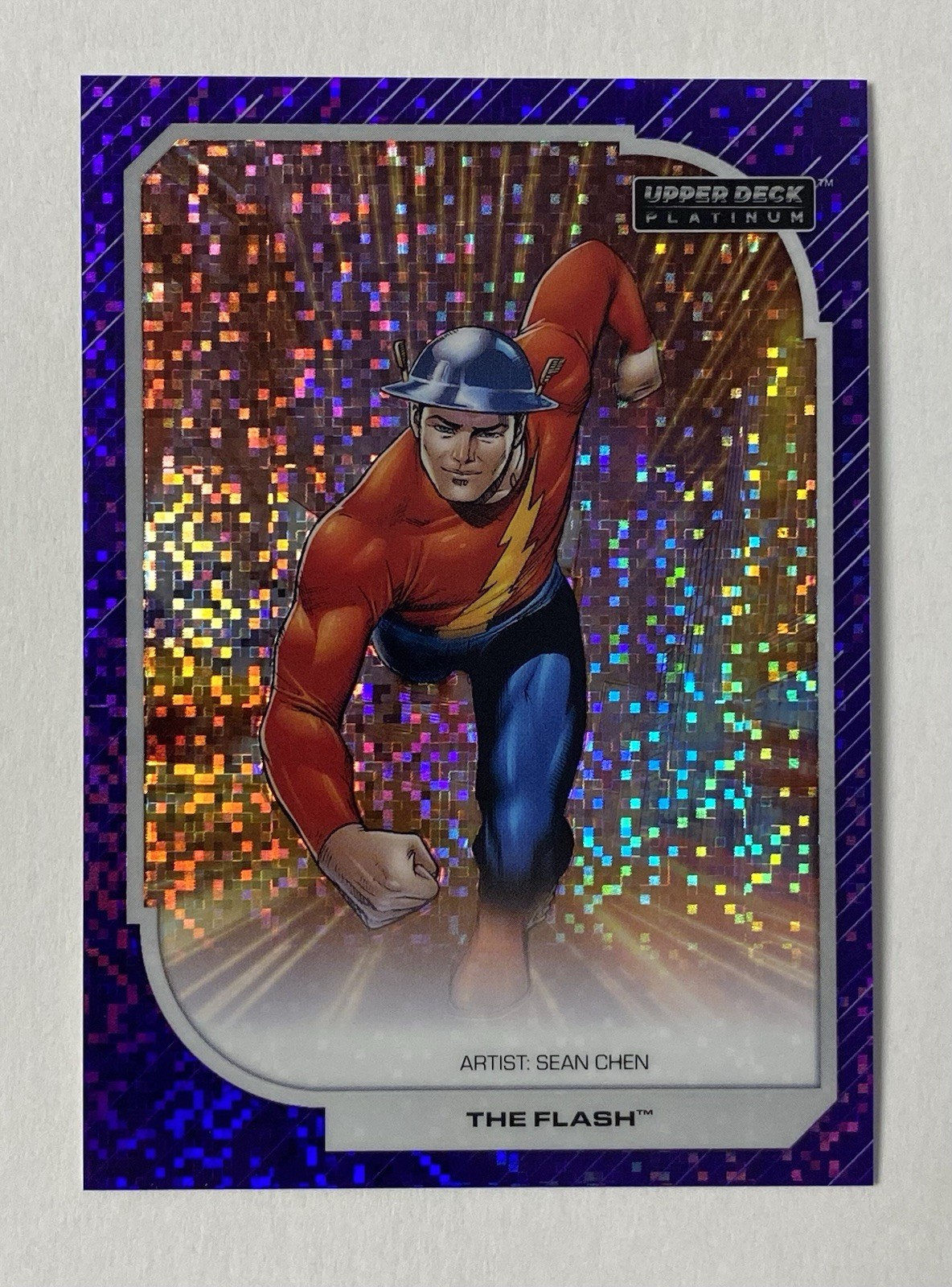 2026 Upper Deck DC Platinum PURPLE PIXELS PARALLEL THE FLASH #39 18/35
