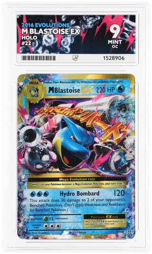 M Blastoise-EX graded ACE 9 for sale on eBay