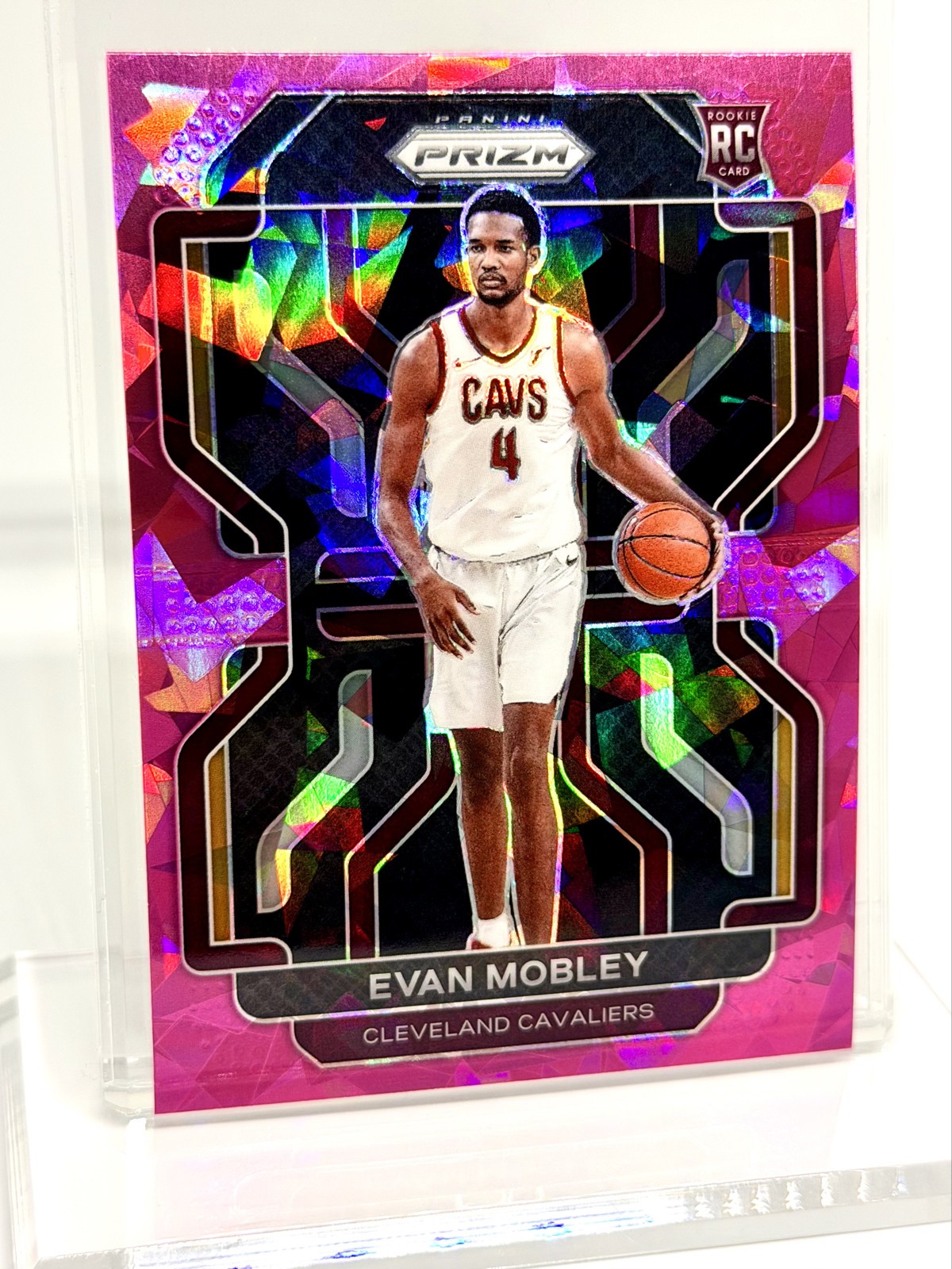2021-22 Panini Prizm - Evan Mobley #325 Pink Ice Prizm (RC) Cleveland Cavaliers