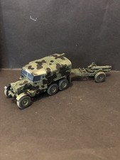 1/72 WW2 British Scammell Pioneer + Howitzer. Painted Resin.3800 Models On Offer