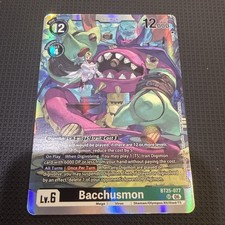 Bandai Bacchusmon BT25-077 SR Full Art Foil Digimon Card Game English