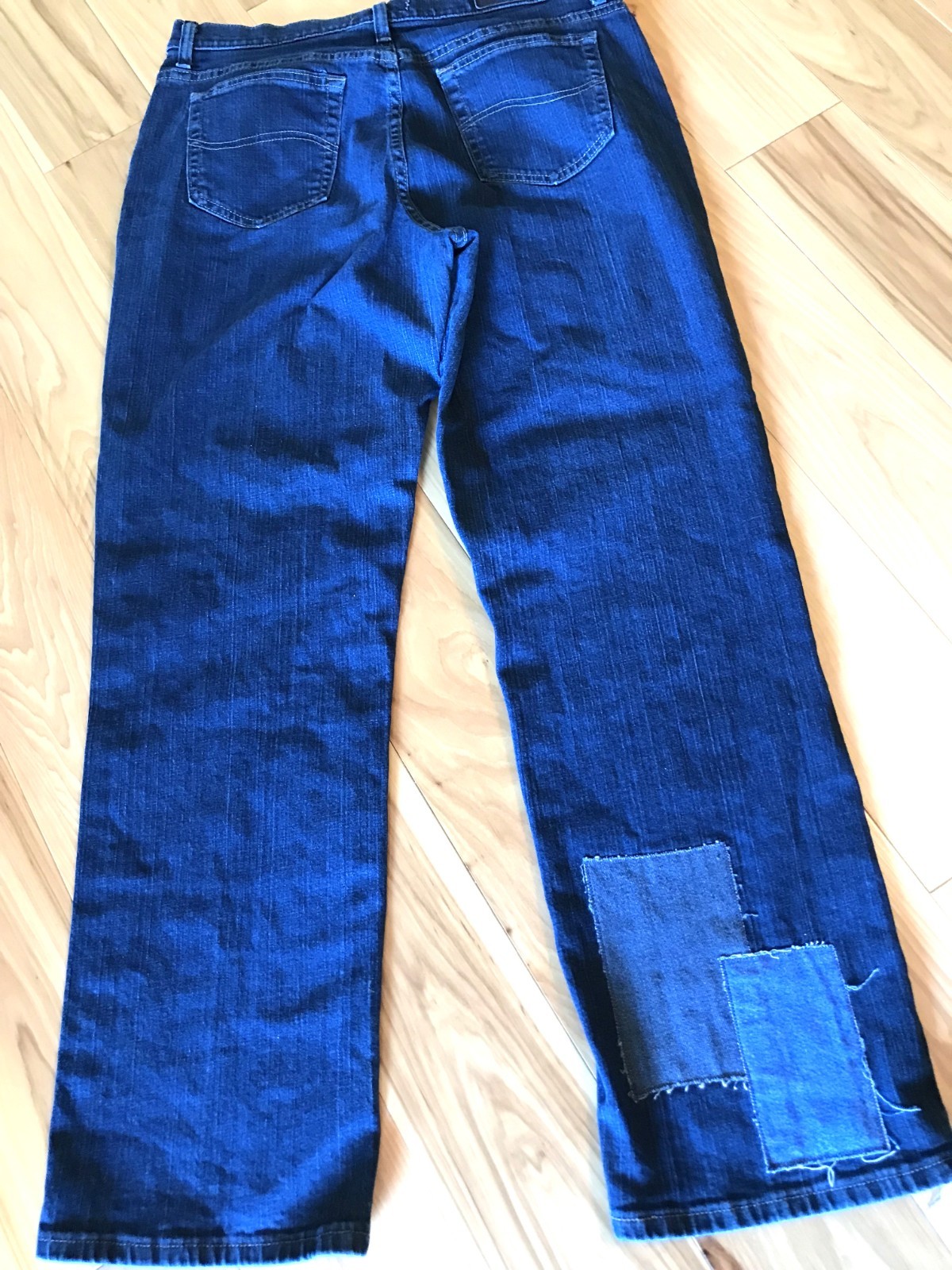 Boho Patchwork Jeans: Upcycled Distressed Denim o… - image 9