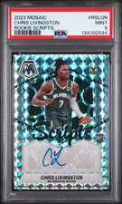 2023 PANINI MOSAIC ROOKIE SCRIPTS #RSLGN CHRIS LIVINGSTON PSA 9
