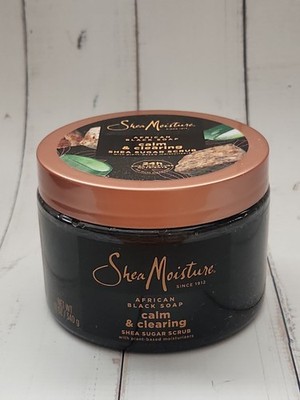 Shea Moisture African Black Soap Body Scrub, Calm & Clearing, 12 oz
