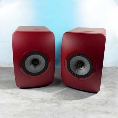 KEF LS50 Wireless II Loudspeakers - Crimson Red - Brand New Uni-Q Drivers