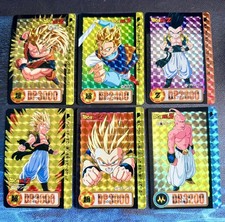 Dragon Ball Z Carddass Part 21 Prism Holo cards Set Lot of 6 Bandai Japan 1994