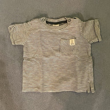 H&M Baby T-Shirt Größe 68 blau-weiß gestre...