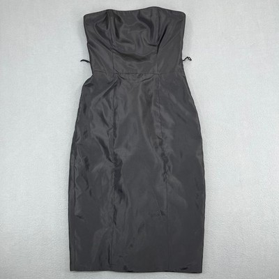 Betsey Johnson Evening Womens Black Strapless Ruffle Back Cocktail Dress Size 4 | eBay Betsey Johnson Evening Womens Black Strapless Ruffle Back Cocktail Dress Size 4 | eBay