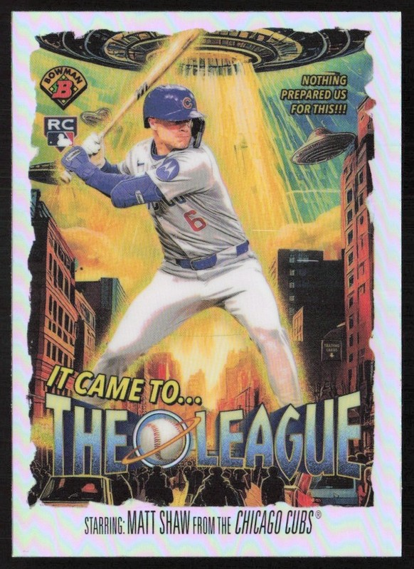 2025 Bowman Chrome It Came To The League Matt Shaw Rookie #IT-11 GS1-2