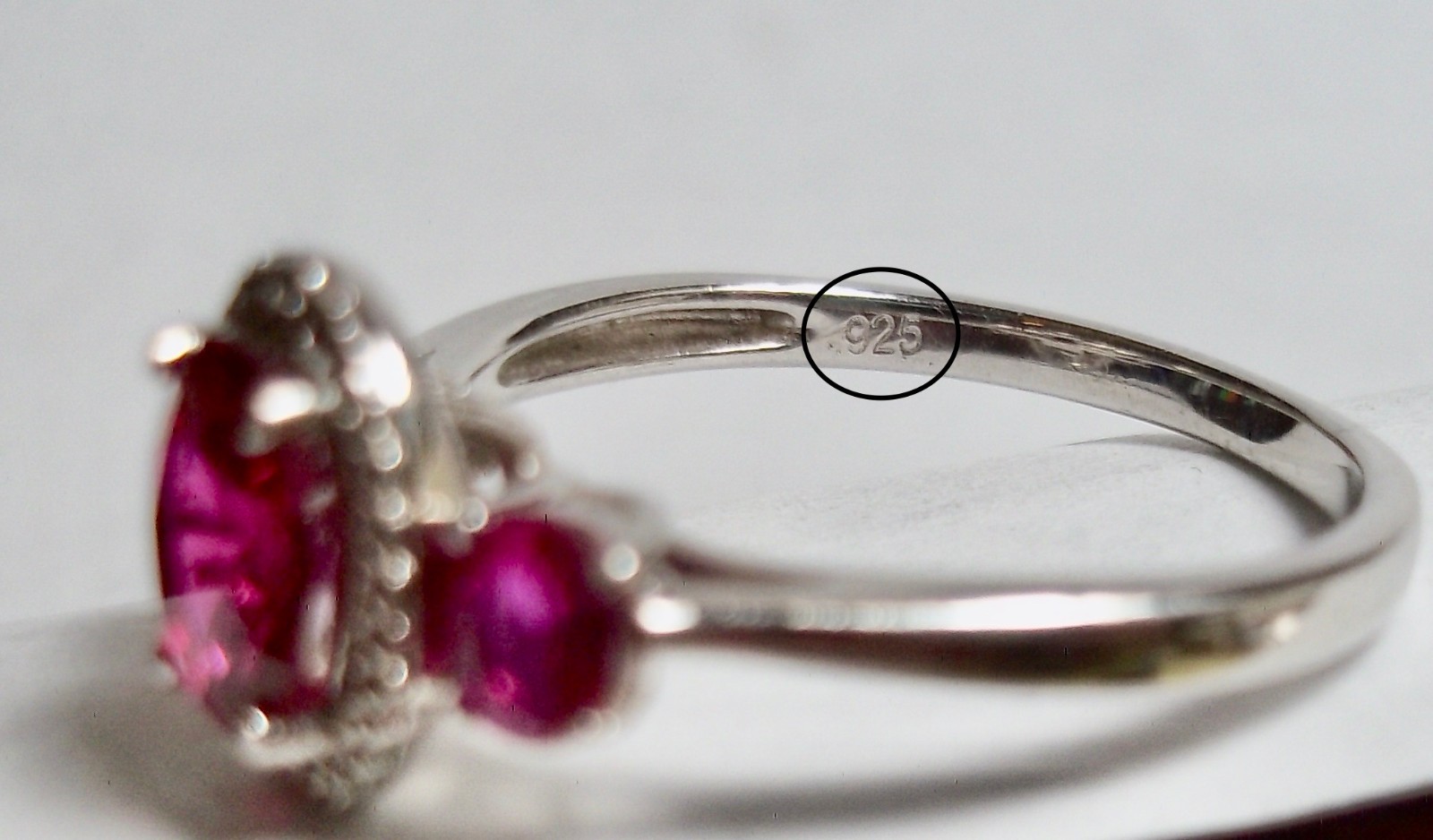 GORGEOUS  - STERLING SILVER - NATURAL RUBY  RING … - image 4