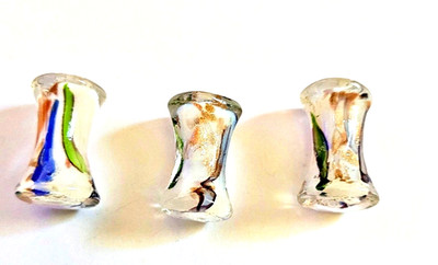 Vintage Venetian Glass Beads 3/4 of an Inch in Size
