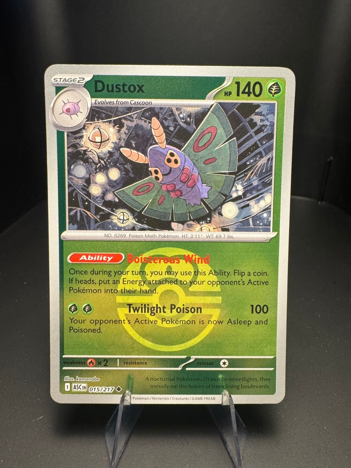 Dustox - (Love Ball) Reverse Holo Uncommon ME: Ascended Heroes 015/217 NM