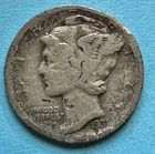 1931-D Mercury Dime. 90% Silver. Fine Condition. Charity Auction/Animal Rescue.