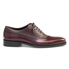 Mezlan Postdam Burgundy Calfskin Leather Mens Oxford USA Men Size 11-M